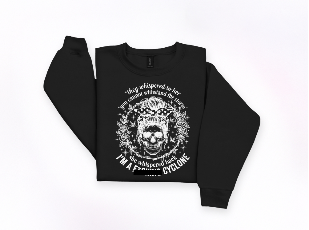 I’m a Cyclone Crewneck Sweatshirt | Johanna Lesley Creations