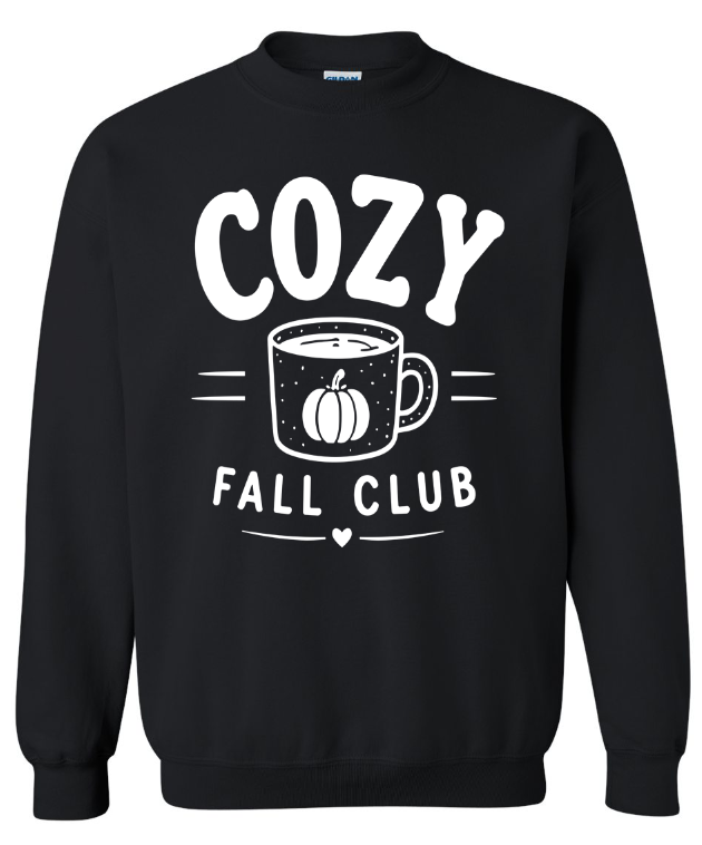 Cozy Fall Club Crewneck Sweatshirt | Johanna Lesley Creations