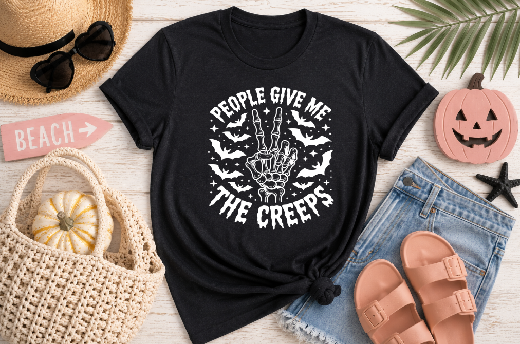 People Give Me the Creeps Unisex T-Shirt | Johanna Lesley Creations