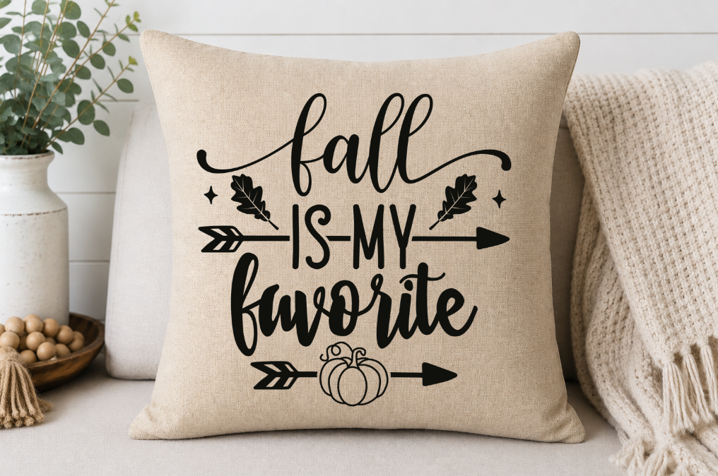 Fall Is My Favorite Throw Pillow Cover | Johanna Lesley Creations