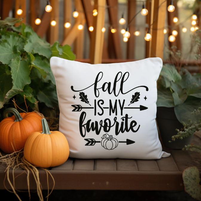 Fall Is My Favorite Throw Pillow Cover | Johanna Lesley Creations