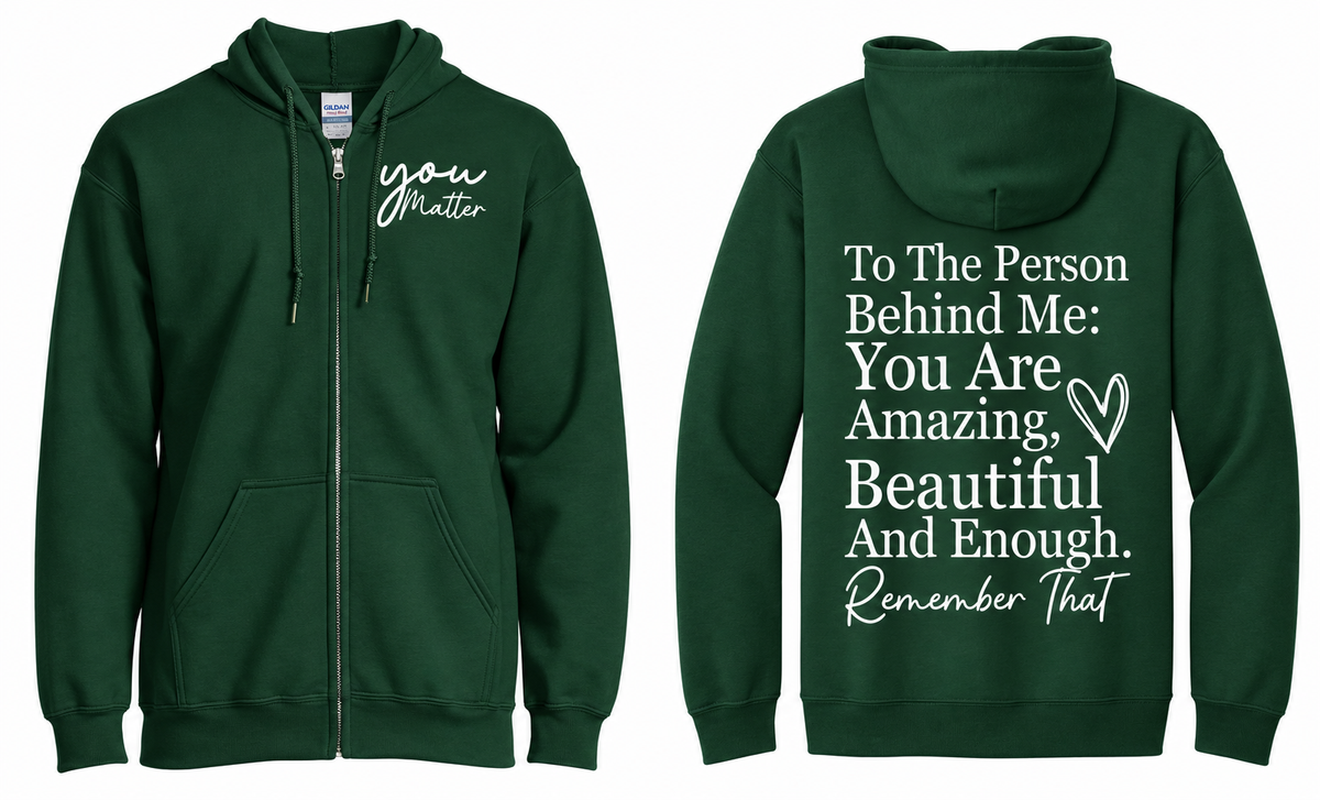 Be Kind Lots of Love Zip Up Hoodie | Johanna Lesley Creations