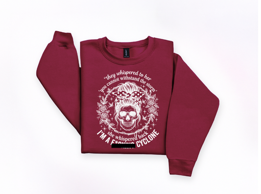 I’m a Cyclone Crewneck Sweatshirt | Johanna Lesley Creations