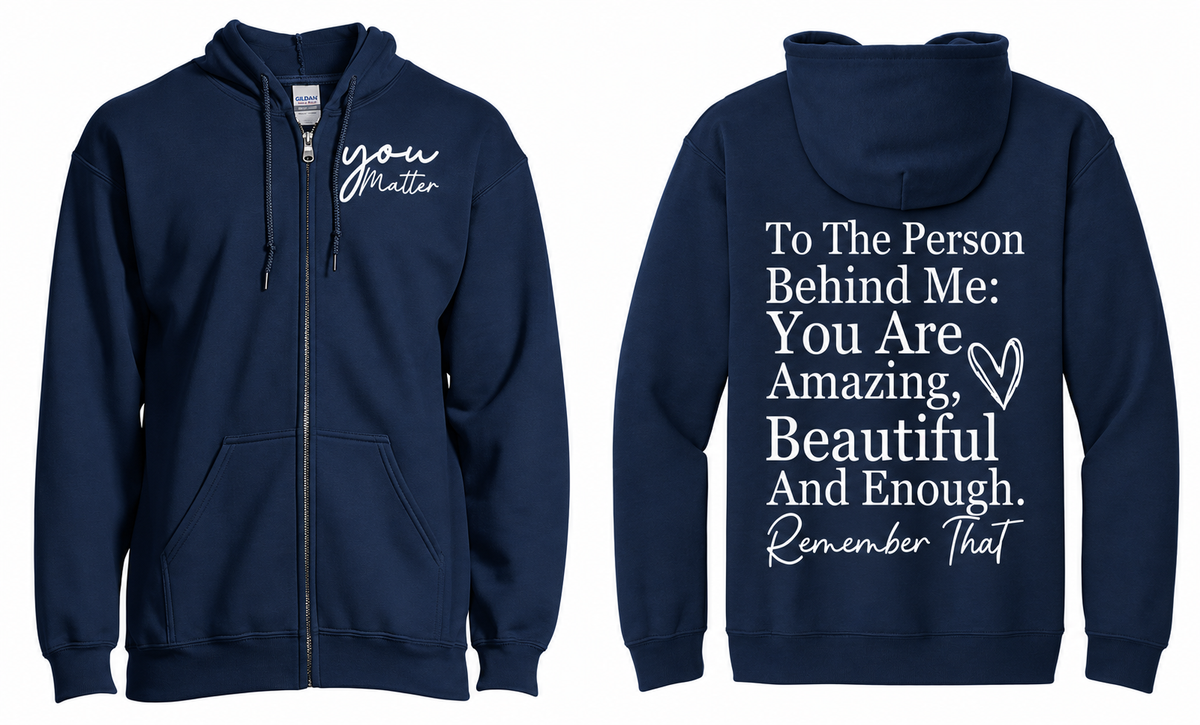 Be Kind Lots of Love Zip Up Hoodie | Johanna Lesley Creations