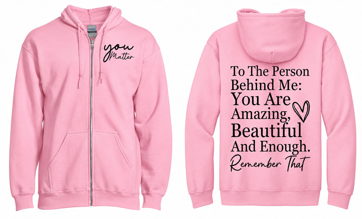 Be Kind Lots of Love Zip Up Hoodie | Johanna Lesley Creations