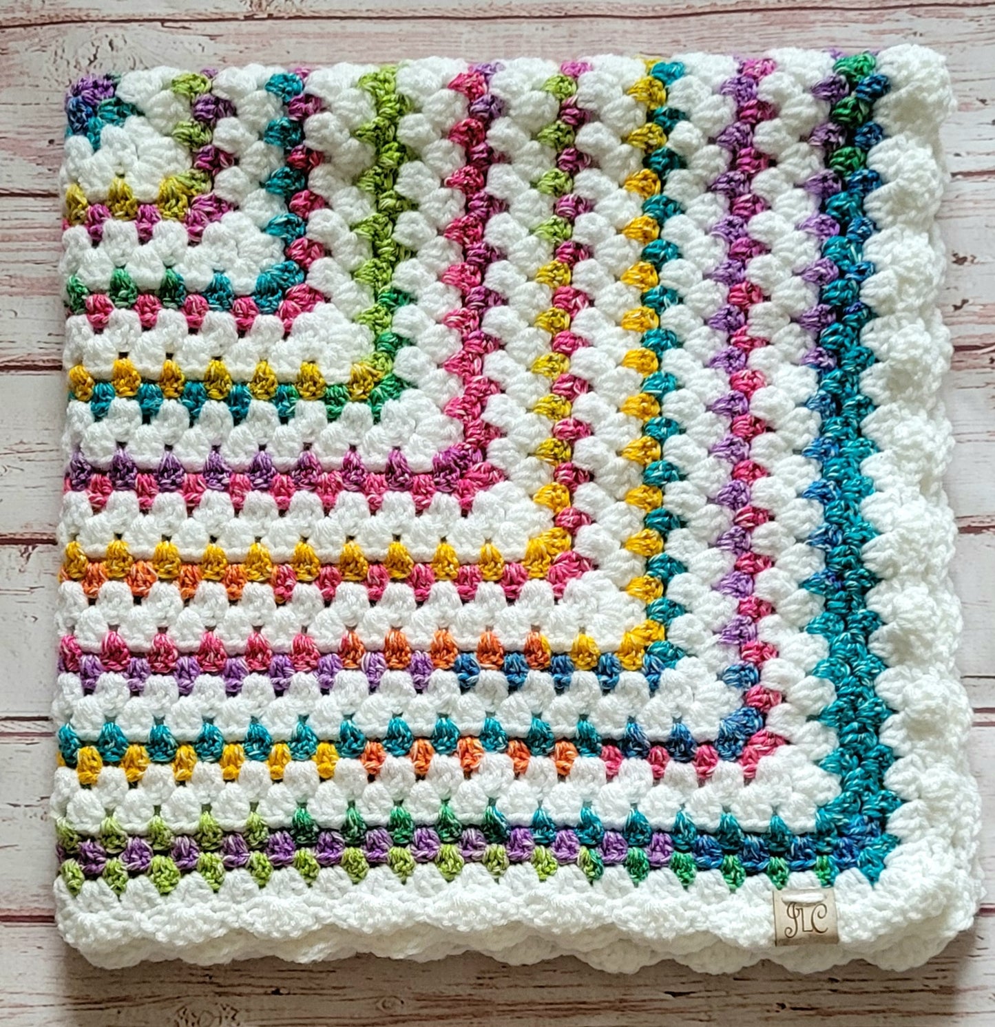 Confetti Dreams | One-of-a-Kind Hand Crocheted Baby & Lap Blanket