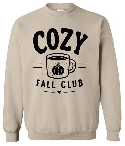 Cozy Fall Club Crewneck Sweatshirt | Johanna Lesley Creations