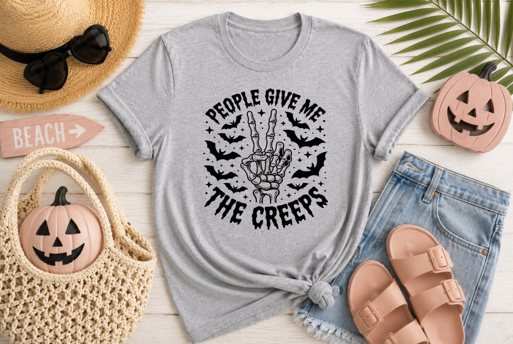 People Give Me the Creeps Unisex T-Shirt | Johanna Lesley Creations
