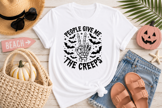 People Give Me the Creeps Unisex T-Shirt | Johanna Lesley Creations