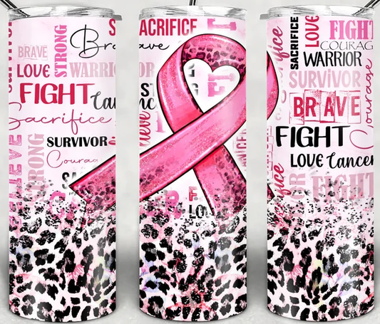Breast Cancer Warrior 20oz Tumbler