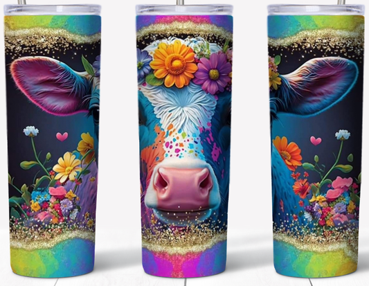 Colorful Cow 20oz Tumbler