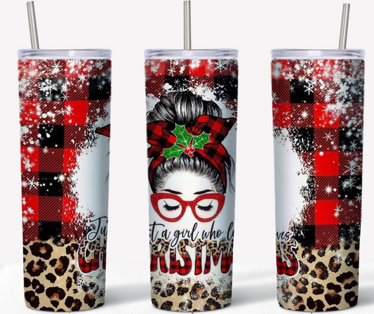 Just a girl who loves Christmas 20oz Tumbler