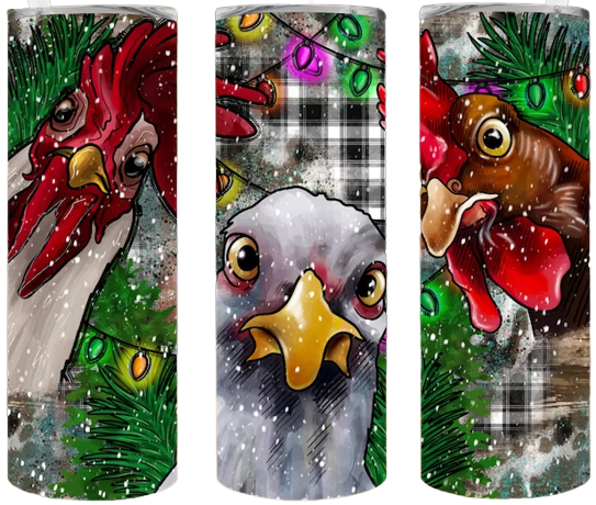 Merry Christmas Chicken 20oz Tumbler