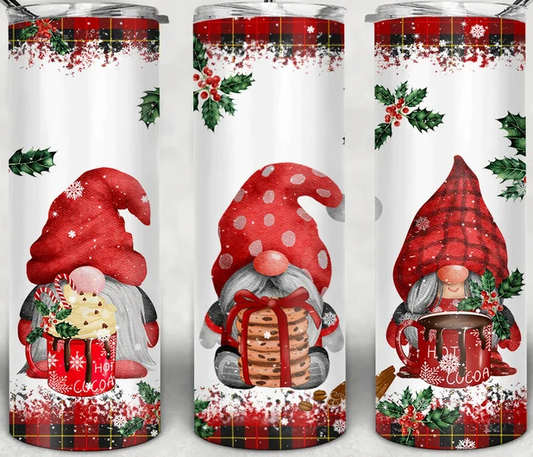 Merry Christmas Gnome 20oz Tumbler